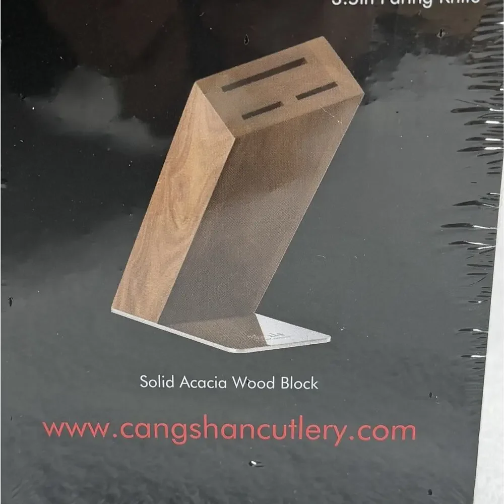 Brand New! Cangshan Helena Series 4-PC Hua Knife Block Set